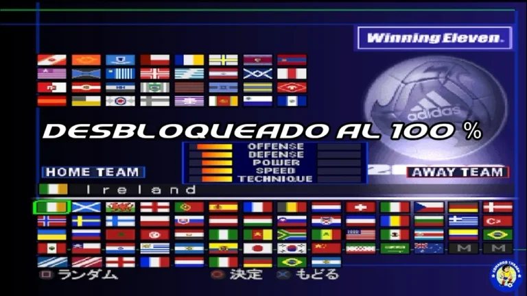 Winning Eleven 2002 desbloqueado al 100 %