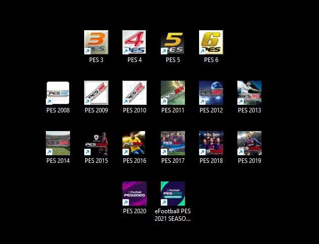 Todos los PES para PC