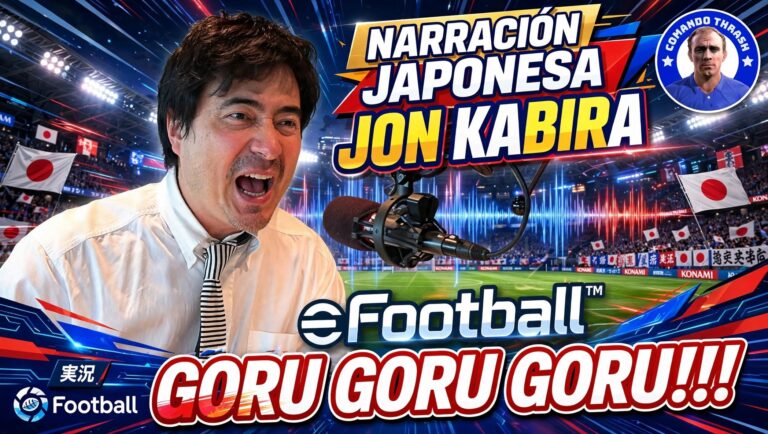 Narración en japonés (Jon Kabira) para eFootball
